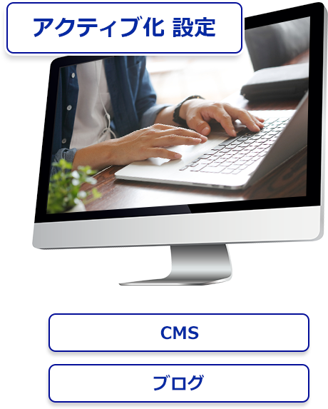 CMS・ブログでホームページのアクティブ化