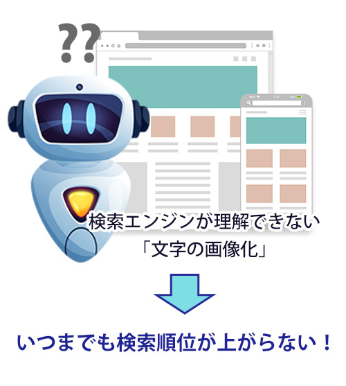 テキストの画像化は検索エンジンは理解しない