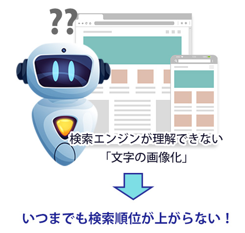 テキストの画像化は検索エンジンは理解しない